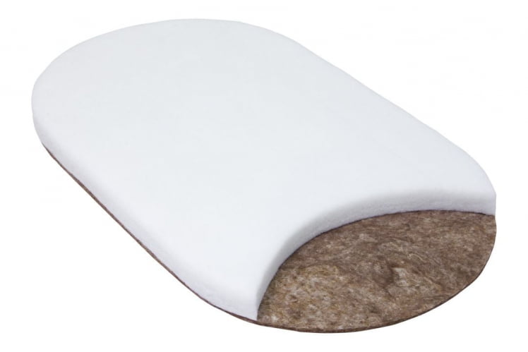 Матрас из ортофайбера с кокосом с двух сторон Кроха Зебра Стандарт Овальный_2