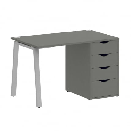 Стол письменный HOME OFFICE VR.SP-3-118.4.A Металлик/Серый металл_0