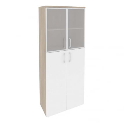 Шкаф высокий широкий ONIX O.ST-1.7R Дуб Аттик/Белый_0