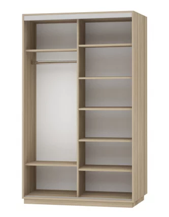 Шкаф-купе двухдверный Экспресс Дуо 1600х2400h Сакура/Дуб сонома_1