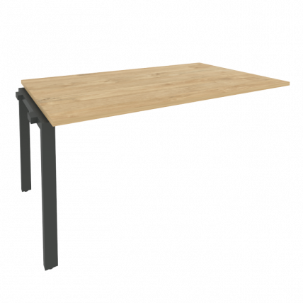 Проходной наборный элемент переговорного стола ONIX O.MP-NPRG-4 Тиквуд Светлый/Антрацит_0