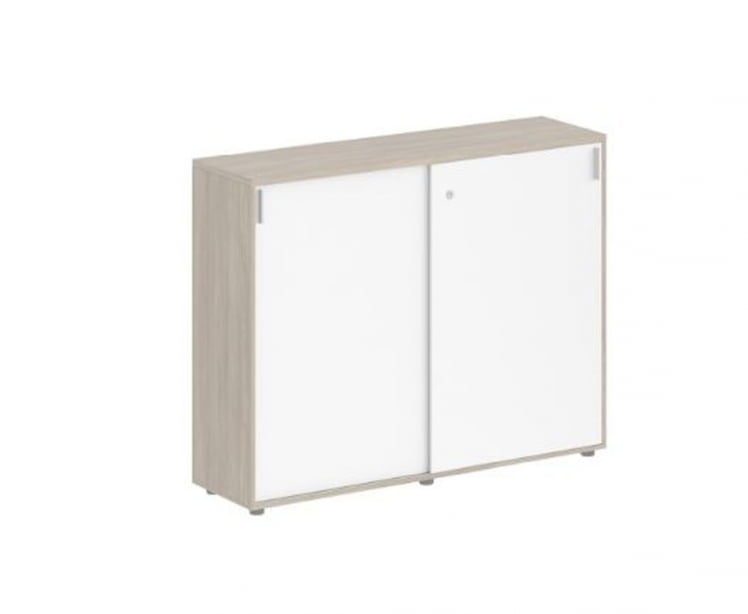 Шкаф-купе средний с замком Sigma SG.712.OD.WH Дуб темный Белый_0