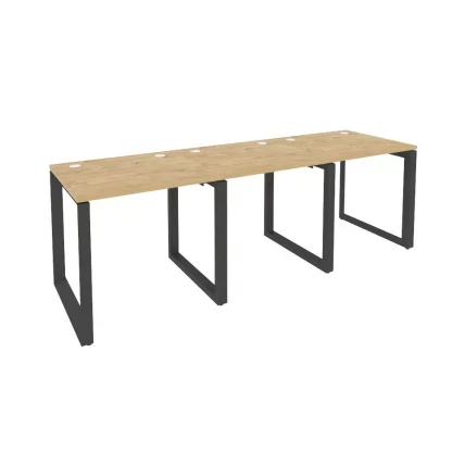 Рабочая станция на О-образном м/к ONIX O.MO-RS-3.0.7 Тиквуд Светлый/Антрацит_0