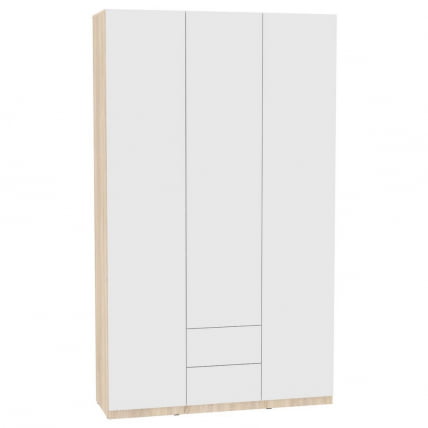 Шкаф распашный R-230х135х60-2-PO(ДСС-Белый)_0