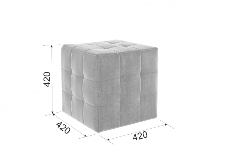 Пуф Рубик 2 PM-003.2 капучино (велюр)_1