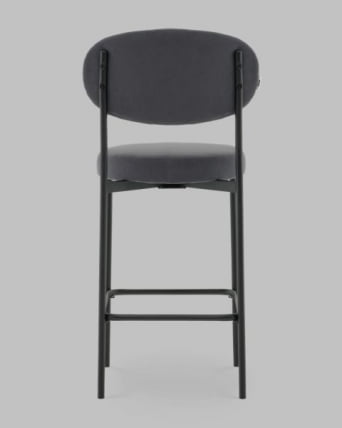 Стул Полубарный Бриф DD ПБ велюр темно-серый_3