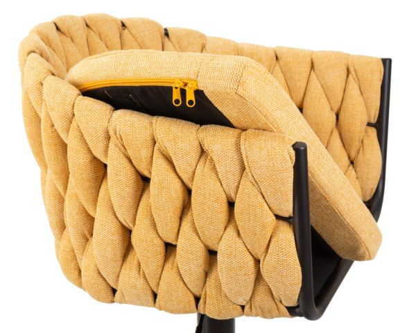 Стул барный DOBRIN LEON (желтая ткань (LAR 275-8)) 2 шт_9