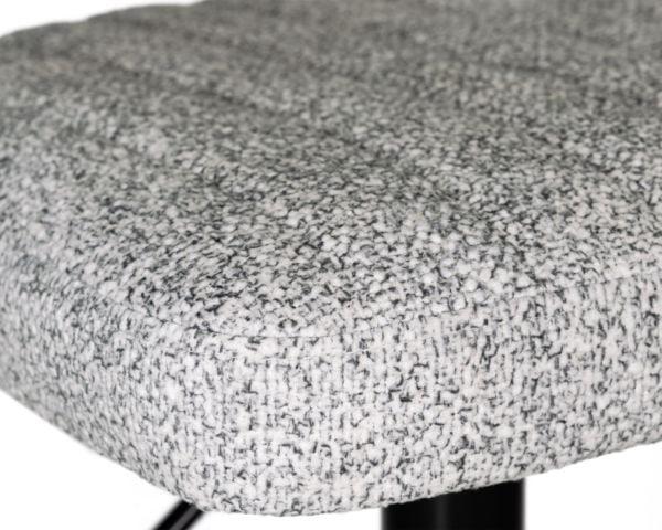 Стул барный DOBRIN CHARLY BLACK (светло-серый твид (LEO04)) 2 шт_7