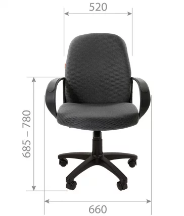 Офисное кресло для оператора CHAIRMAN 279M ДжиПи (JP) черно-серый_3