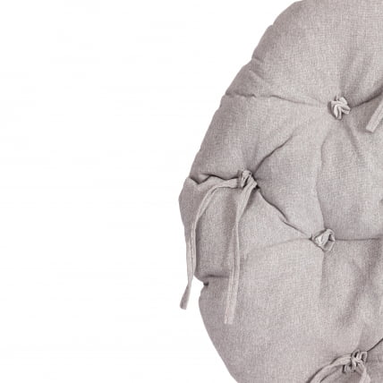 Кресло CLOUDE HOME рогожка/металл, 97х98х90-96см, серо-бежевый, 3M 16/2_9