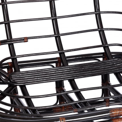 Диван MAMASAN/МАМАСАН 23/02 W /с подушкой/ подушка 182х119 см, 169х102х80 см, Antique brown (античный черно-коричневый), ткань, коричневый, 3М7_8