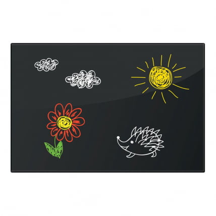 Доска магнитно-маркерная стеклянная BRAUBERG 60х90 см Черная_4