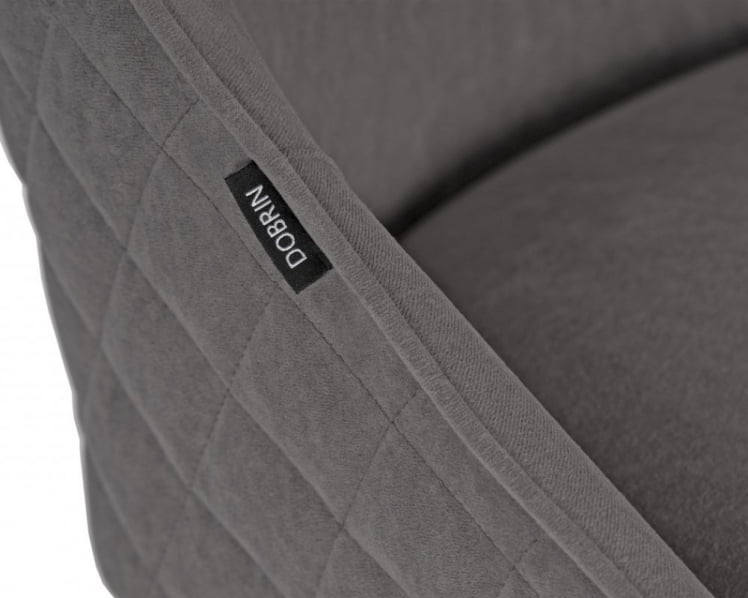 Стул обеденный DOBRIN STELLA (ЭМАЛЬ ЧЕРНЫЙ МУАР велюр Catania Chocolate)_6