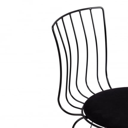 Стул LALITA (mod. 172) металл/ткань, 44 х 51.5 х 85 см, Black (черный)_5