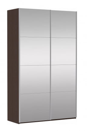Шкаф-купе двухдверный Прайм 1200 Зеркало/Зеркало Венге_0