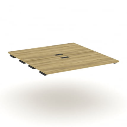 Двойной стол-приставка к двум опорным тумбам/шкафам CONCEPT CN.DSPR-007 Дуб Винченцо Черный_0