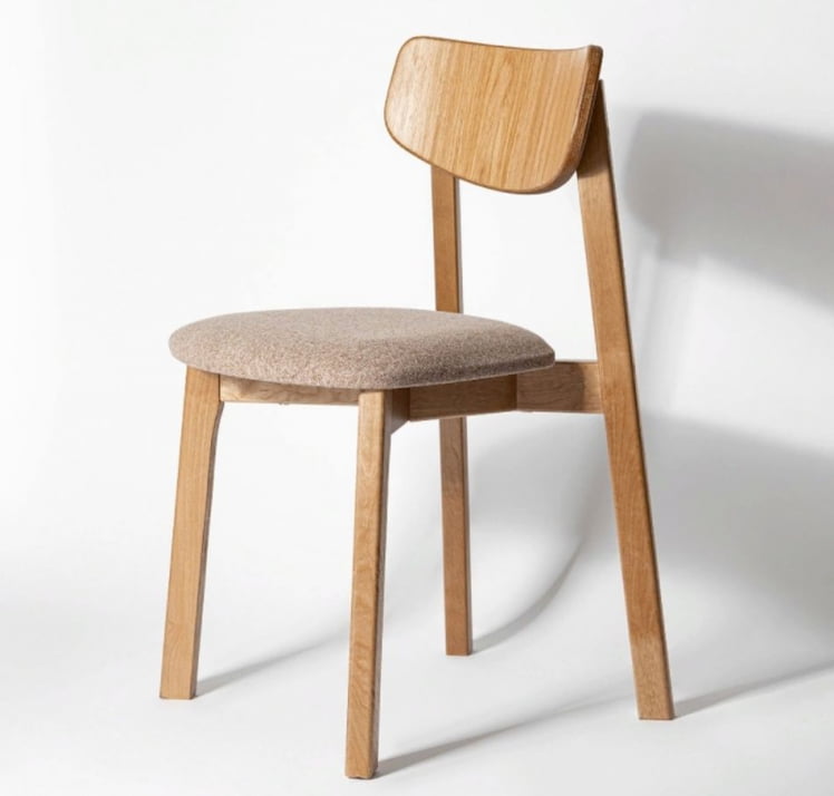 Стул с мягким сиденьем Вега Rosy Grey жаккард Орех_0