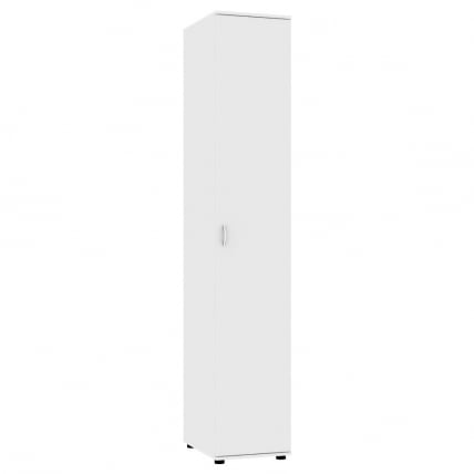 Шкаф распашный Алиса (H1) 2230х400х540 ручка скоба 96мм (Белый)_0