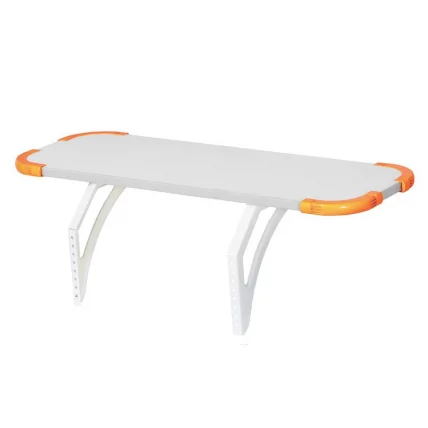 Полка задняя с проставкой Polka_z 3/750 Белая Оранжевая_0