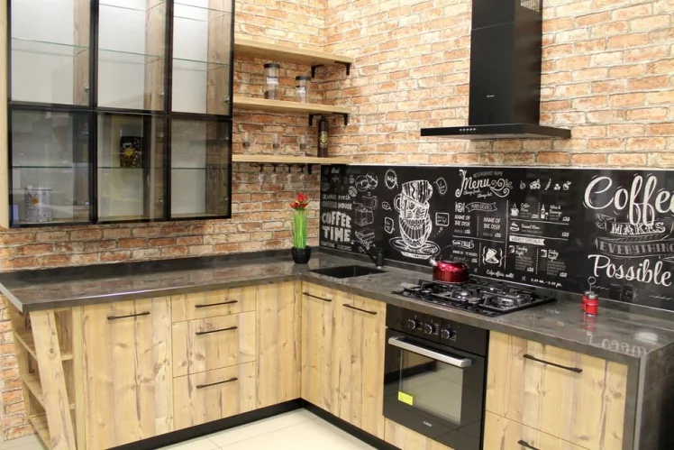 Глянцевый фартук (КОМПОЗИТ) KM 33_6