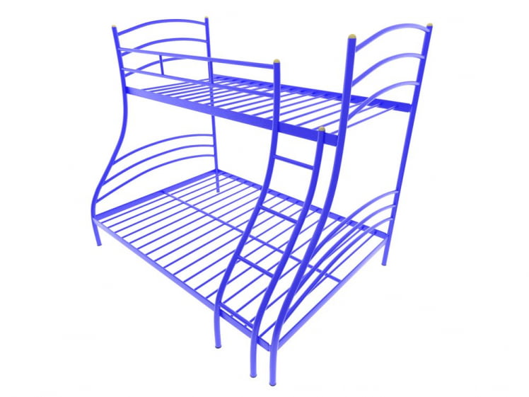 Кровать двухъярусная Глория 1400х2000 Синий_0