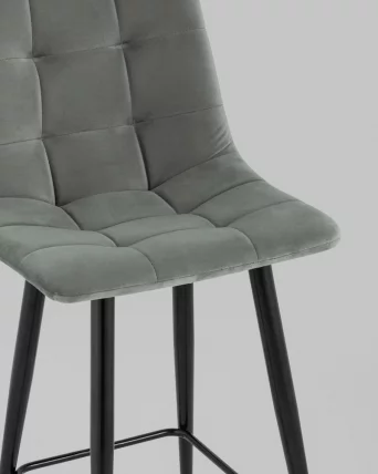 Стул полубарный Джанго велюр Серый_6