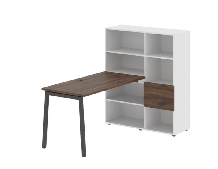 Рабочая станция EDIS ELRST 1113 Дуб Денвер темный Мокко Белый_0