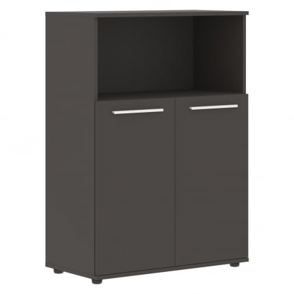 Шкаф с глухими малыми дверьми EDIS EMCS 85.3 Мокко Белый Мокко_0