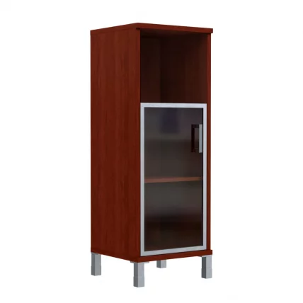 Стеллаж со стеклом в раме В421.4 R Бургунди_0