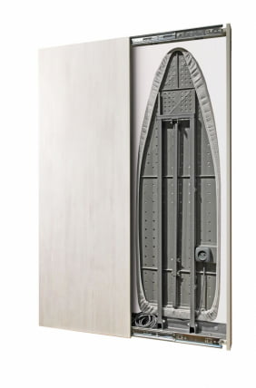 Шкаф со встроенной гладильной доской Iron Slim Eco (левый, купе) Беленый дуб_3