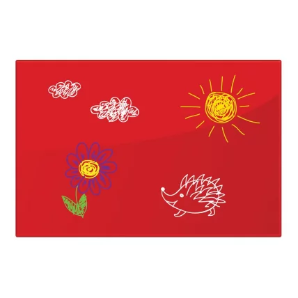 Доска магнитно-маркерная стеклянная BRAUBERG 40х60 см Красная_2