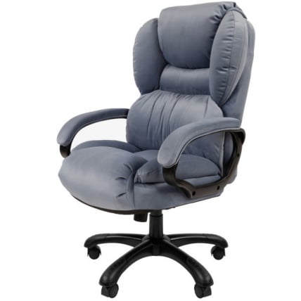 Кресло руководителя CHAIRMAN 434 HOME велюр Голубой_3