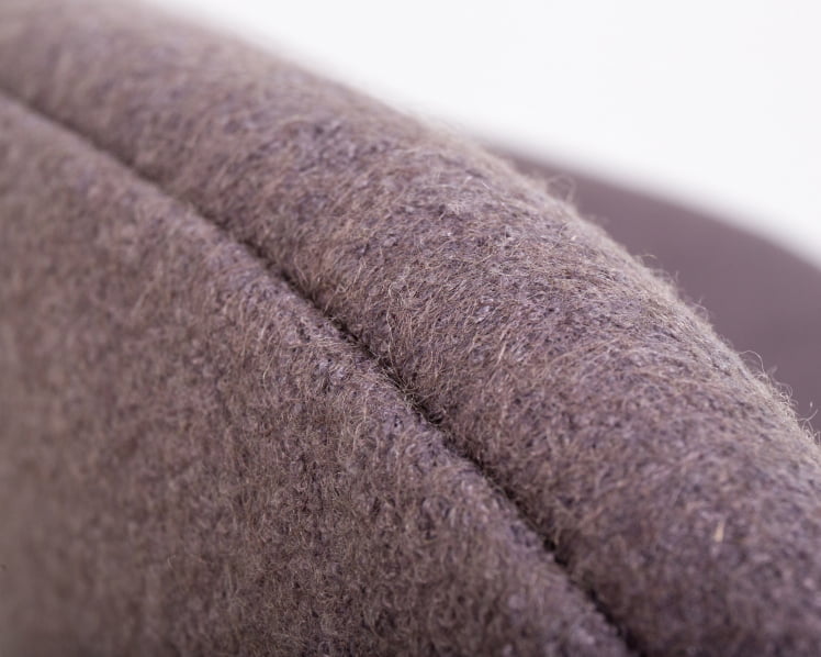 Кресло дизайнерское DOBRIN EMILY (серая ткань AF7, золотое основание)_6