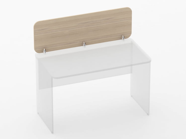 Экран разделительный прямой Glassy 5.14.12 Дуб молочный_0