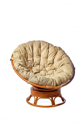 Кресло Папасан вращающийся 23/01B коньяк_0
