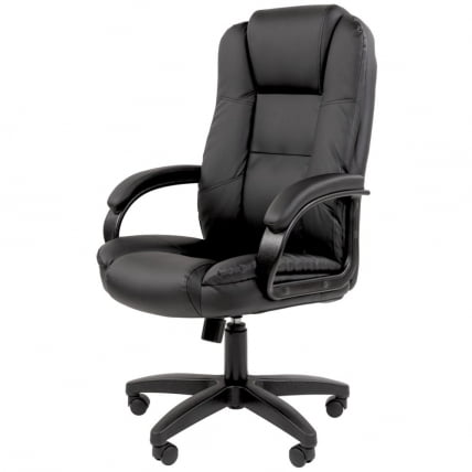 Кресло офисное CHAIRMAN 600 LT экокожа Черный_1