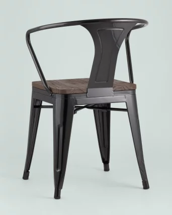 Стул с подлокотниками ТОЛИКС АРМ ВООД Черный / TOLIX ARM WOOD_4