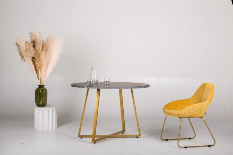 Стул Kent (С) Желт/Линк Золото_5