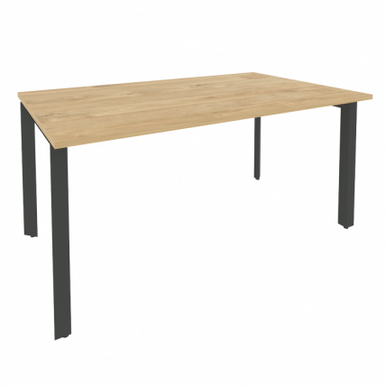 Стол переговорный (1 столешница) ONIX O.MP-PRG-1.4 Тиквуд Светлый/Антрацит_0