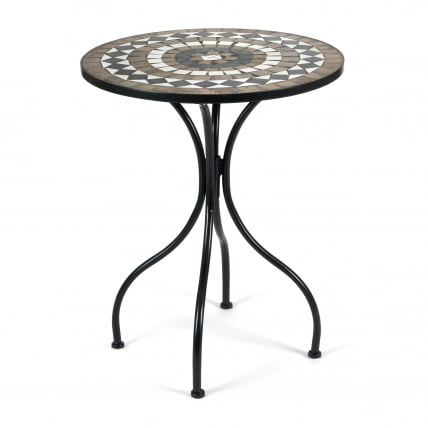 Стол Secret de Maison ROMEO (mod. PL08-7451RV) металл, 60*72см, черный /плитка 