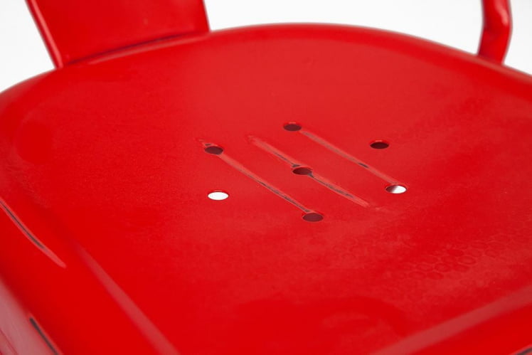 Стул LOFT CHAIR (mod. 012) металл, 45*35*85см, красный/red vintage_4