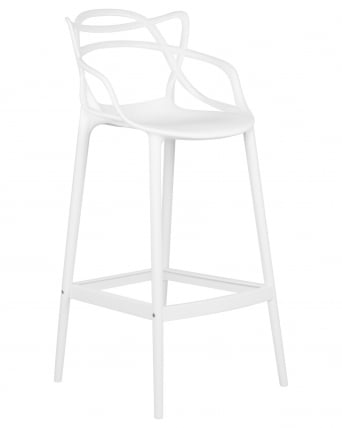 Стул барный DOBRIN MASTERS BAR Белый W-02_1