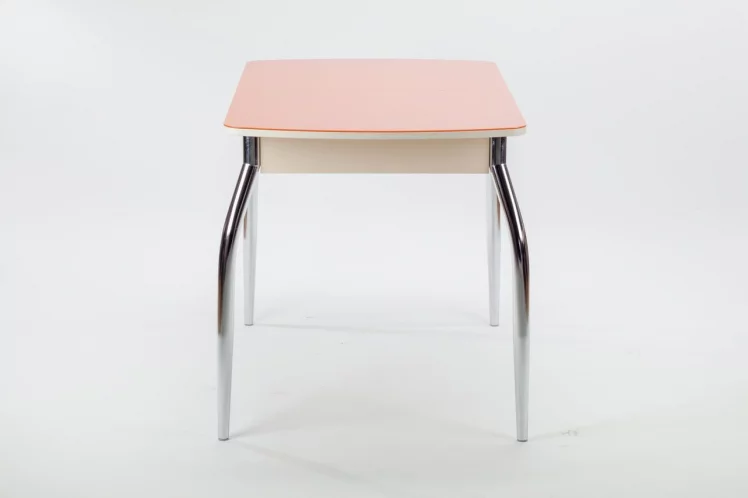 Стол обеденный Чикаго СТ(6191) крем,стекло оранжевое_6