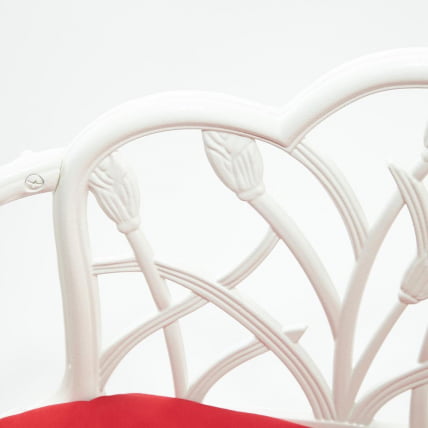 Скамья Secret De Maison Strauss (Штраус) + подушка алюминиевый сплав, 99*56*76, butter white_10