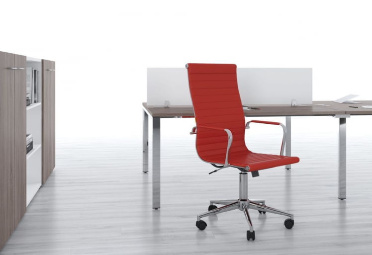 Кресло для руководителя CHAIRMAN 755 экокожа Красный_6