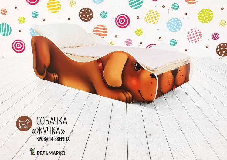 Детская кровать Собачка Жучка_0