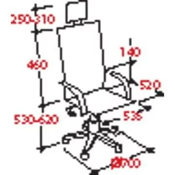 Кресло руководителя EChair CS-8822E-1 296591 Черное_3