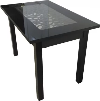 Стол обеденный Прямоуг. ажур ноги Мажор Р-45 черная ЛДСП венге_3