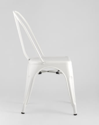 Стул TOLIX с высокой спинкой Белый матовый_3