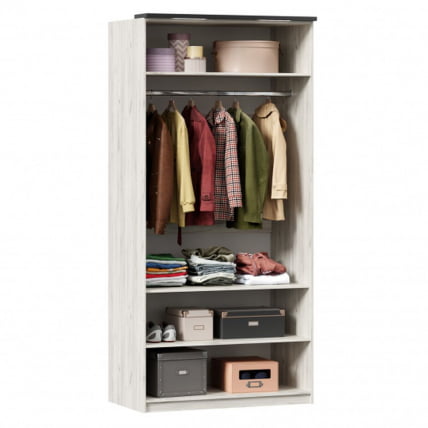 Шкаф двухстворчатый Техно ЛД 678.131.000.008 Дуб Крафт белый_1